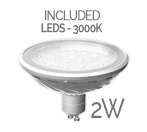 LEDS2W type bulb included.