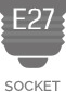 E27 type socket.