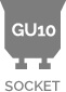 GU10 type socket.